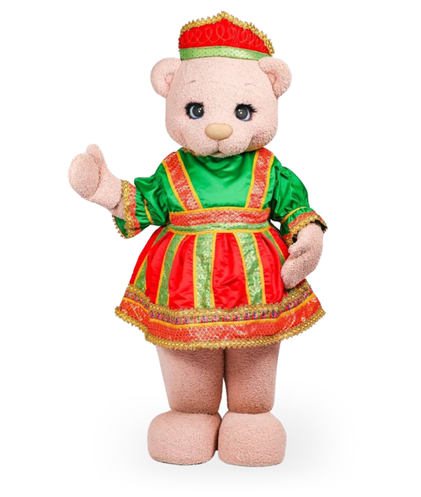 Девочка мишка в платье