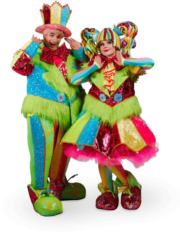 Неоновые клоуны: Морис и Лора